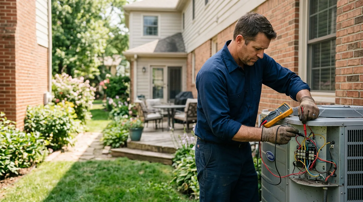 HVAC technician working near Sabine, WV